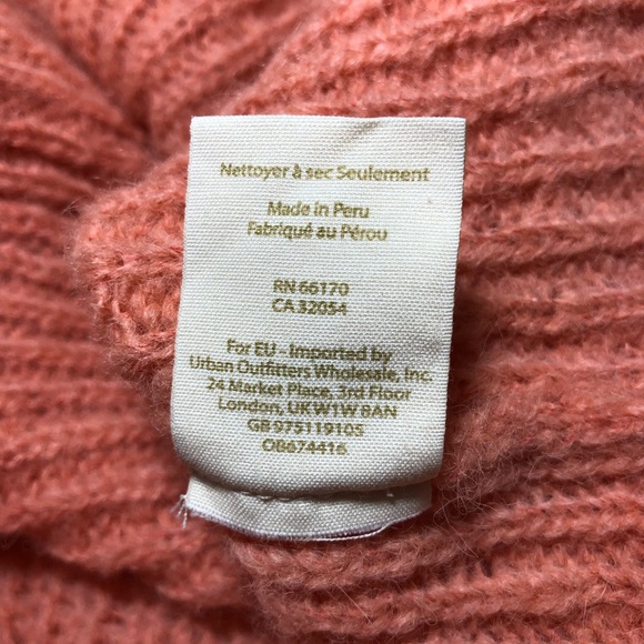 Free People Ophelia Pullover Alpaca Oversized Knit Sweater in Peach M - Picture 15 of 16